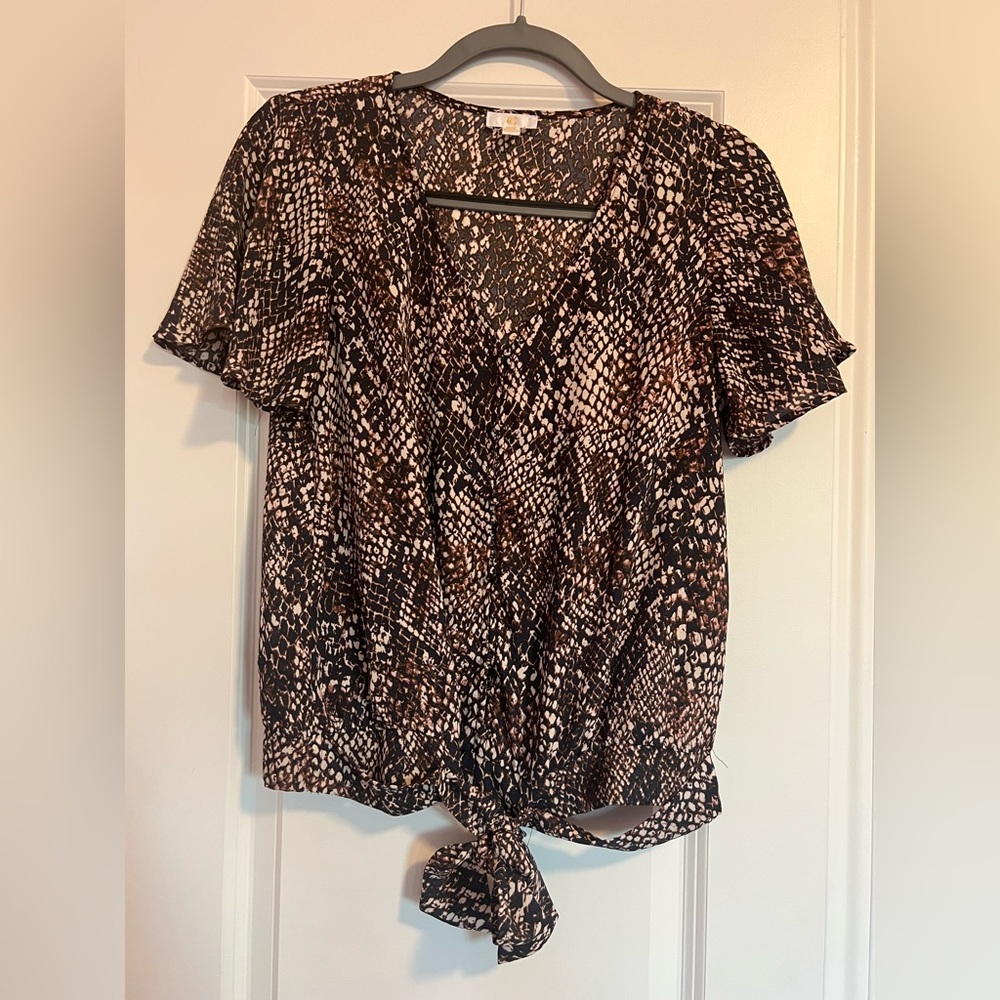 Snakeskin blouse